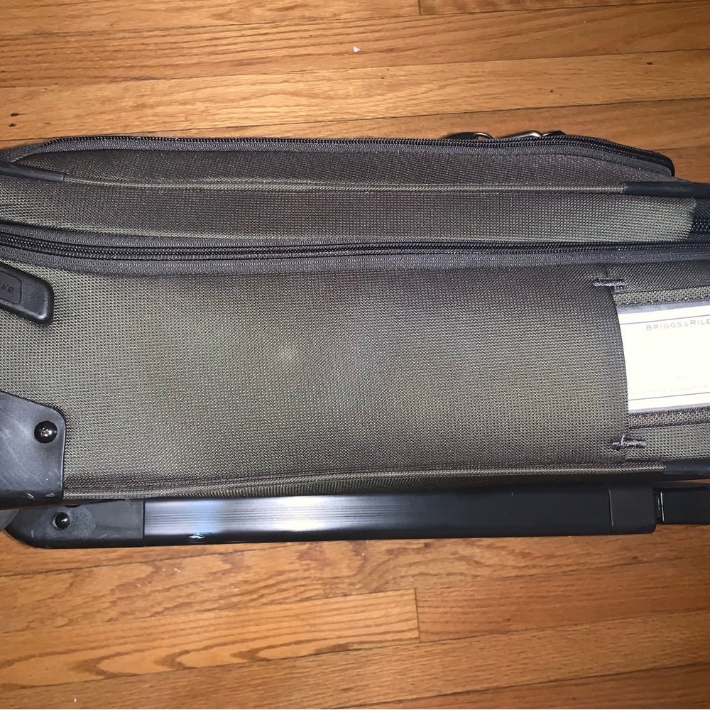 Briggs & Riley Expandable Green Rolling Suitcase Garment Bag TU220XW-8 - Picture 11 of 11